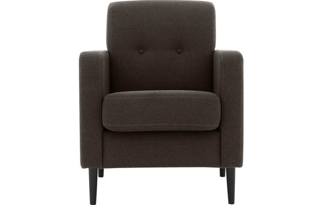 Goossens fauteuil hipp bruin stof - 8202002-370-01