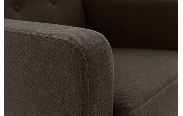 Goossens fauteuil hipp bruin stof - 8202002-370-06