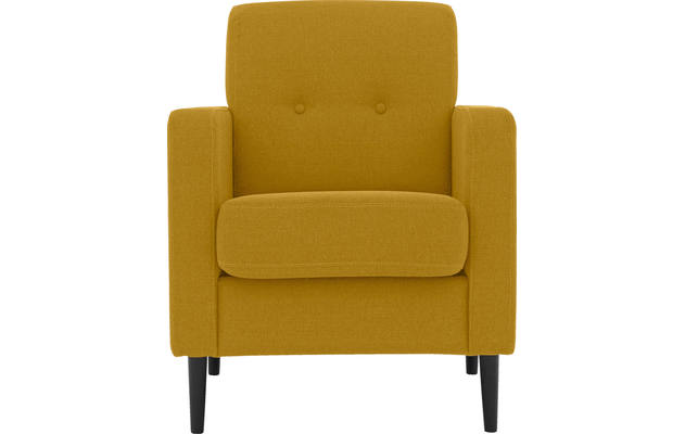 Goossens fauteuil hipp geel stof - 8202002-372-01