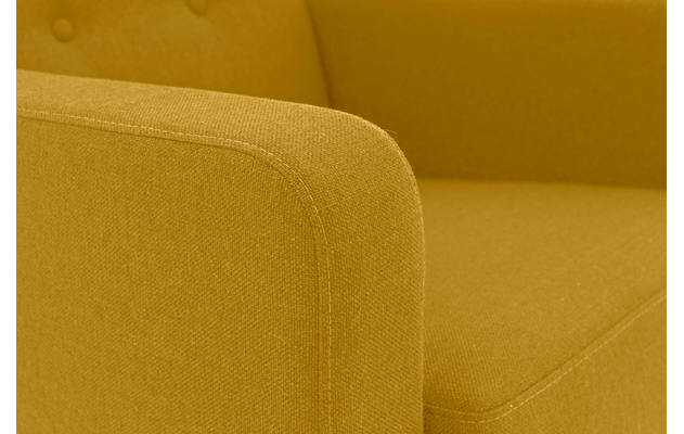 Goossens fauteuil hipp geel stof - 8202002-372-06