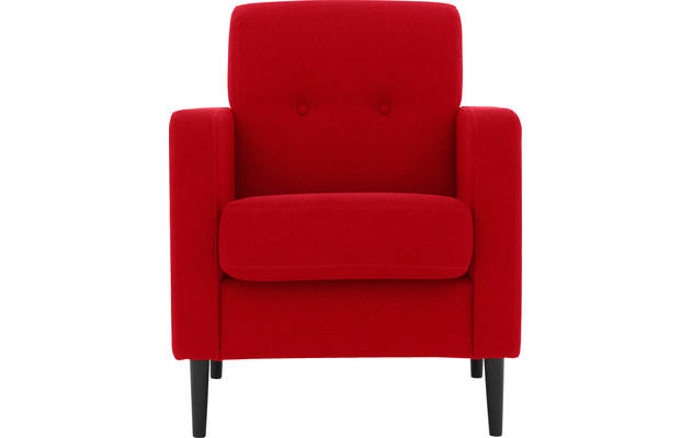 Goossens fauteuil hipp rood stof - 8202002-373-01
