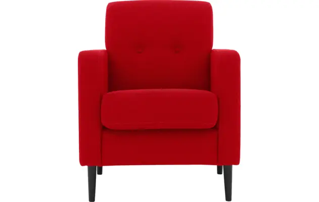 Goossens fauteuil hipp rood stof - 8202002-373-01