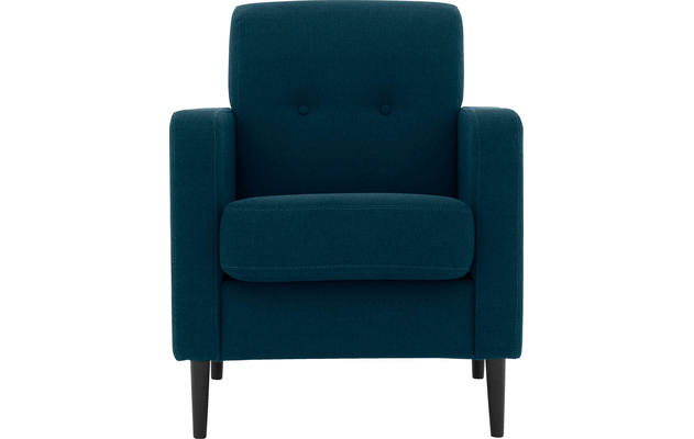Goossens fauteuil hipp blauw stof - 8202002-56-01