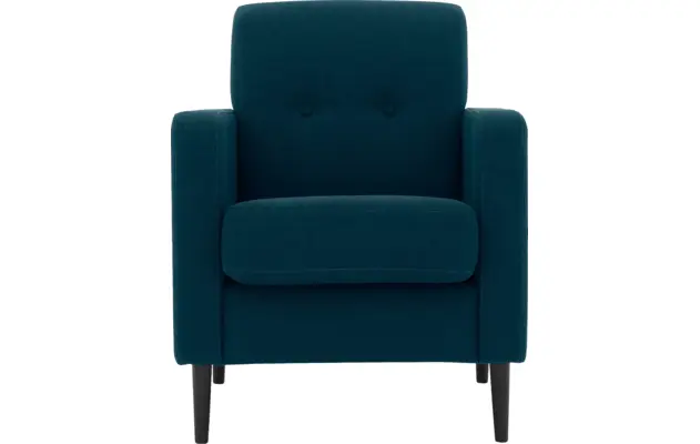 Goossens fauteuil hipp blauw stof - 8202002-56-01