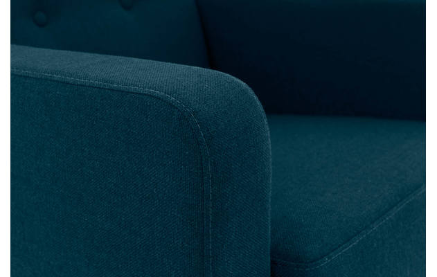 Goossens fauteuil hipp blauw stof - 8202002-56-06