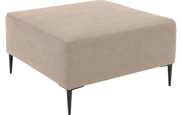 Goossens hocker key west beige micro leer - 8202017-403-02