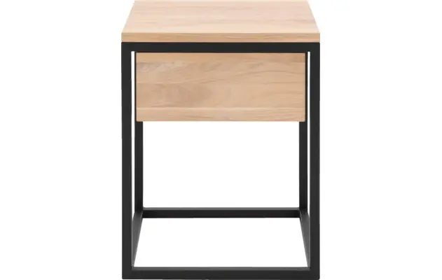 Goossens nachtkastje lord wit eiken - 8202025-01