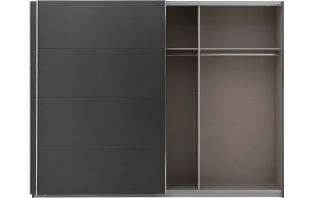 Goossens basic kledingkast miami grijs hoogwaardig meubelplaat - 8202030-A-03