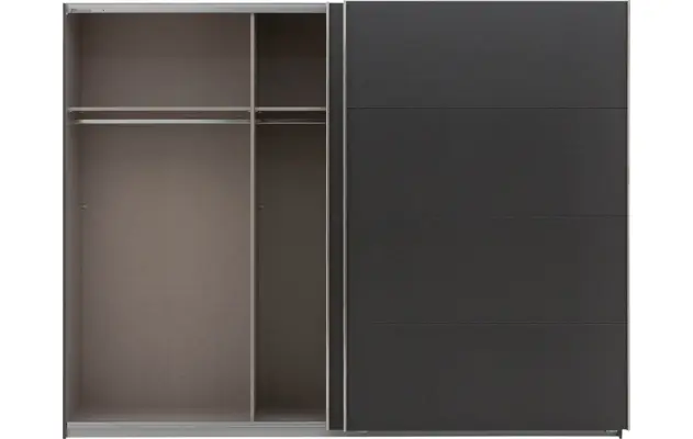 Goossens basic kledingkast miami grijs hoogwaardig meubelplaat - 8202030-A-04