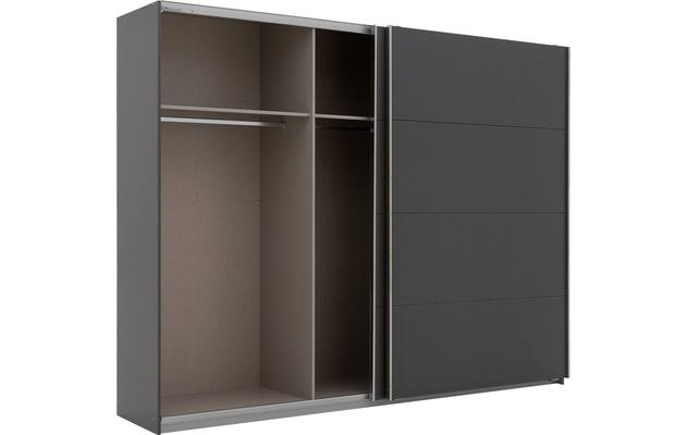 Goossens basic kledingkast miami grijs hoogwaardig meubelplaat - 8202030-A-06