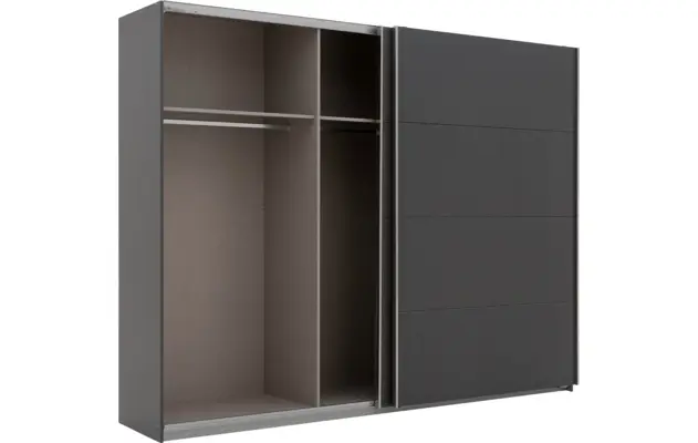 Goossens basic kledingkast miami grijs hoogwaardig meubelplaat - 8202030-A-06