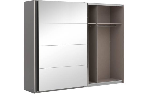Goossens basic kledingkast miami grijs hoogwaardig meubelplaat - 8202033-05