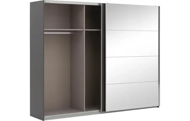 Goossens basic kledingkast miami grijs hoogwaardig meubelplaat - 8202033-06