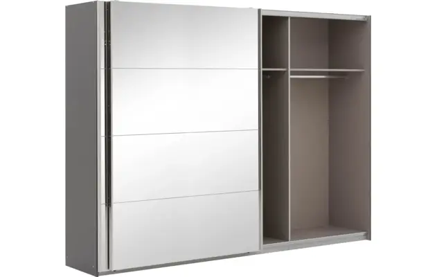 Goossens basic kledingkast miami grijs hoogwaardig meubelplaat - 8202036-05