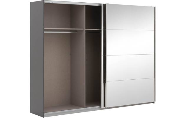 Goossens basic kledingkast miami grijs hoogwaardig meubelplaat - 8202036-06