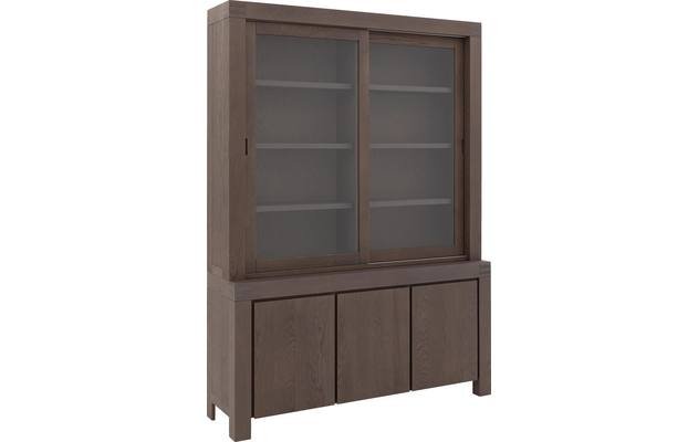 Goossens buffetkast clear donker bruin eiken - 8202051-2