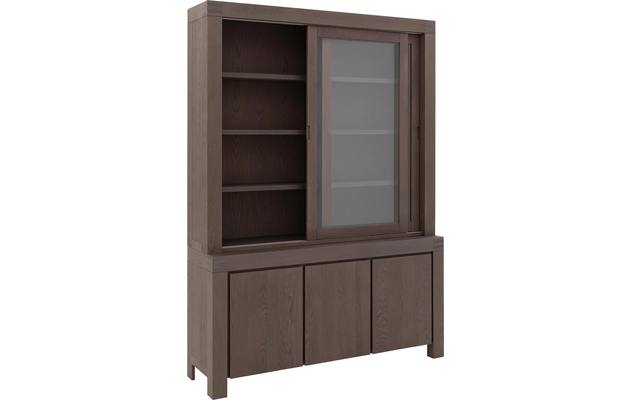Goossens buffetkast clear donker bruin eiken - 8202051-4
