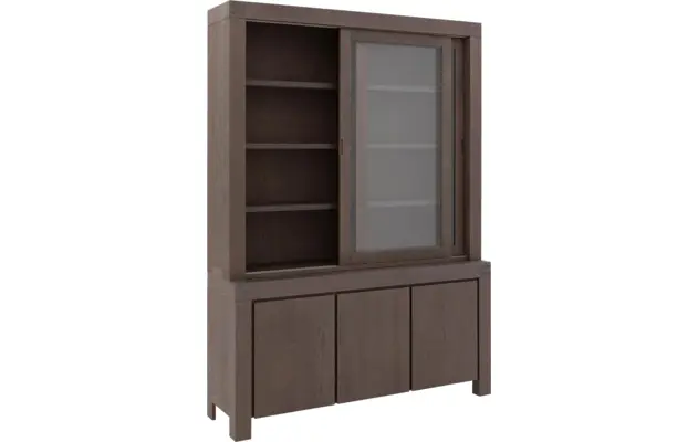 Goossens buffetkast clear donker bruin eiken - 8202051-4