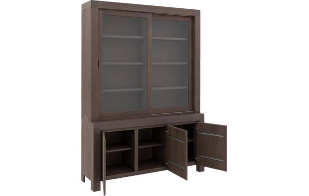 Goossens buffetkast clear donker bruin eiken - 8202051-5