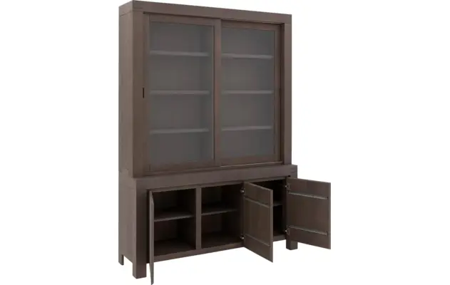 Goossens buffetkast clear donker bruin eiken - 8202051-5
