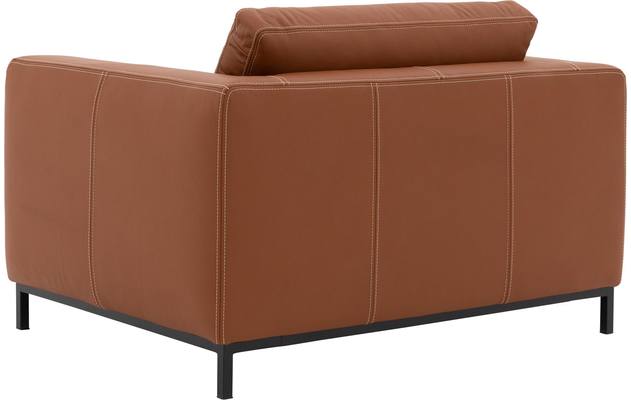 Goossens excellent loveseat massimo bruin leer - 8202349-03