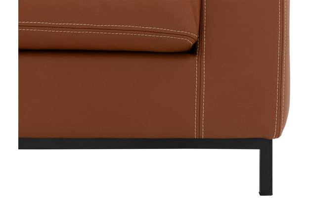 Goossens excellent loveseat massimo bruin leer - 8202349-05