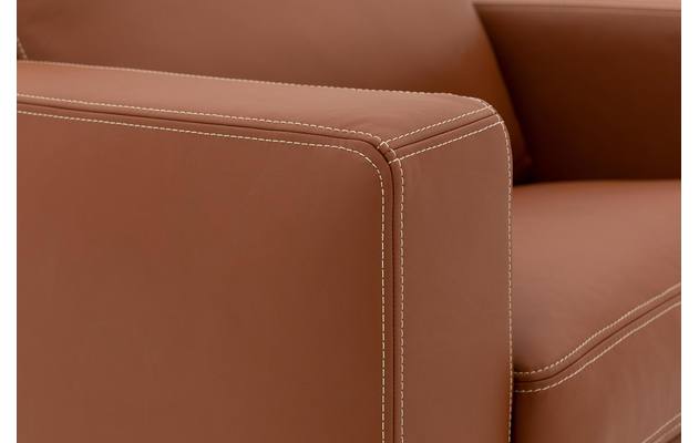 Goossens excellent loveseat massimo bruin leer - 8202349-06