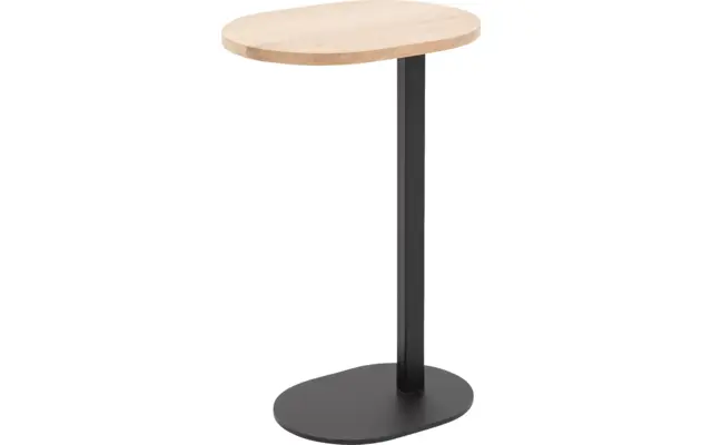 Goossens nachtkastje oval onbewerkt eiken - 8202355-01