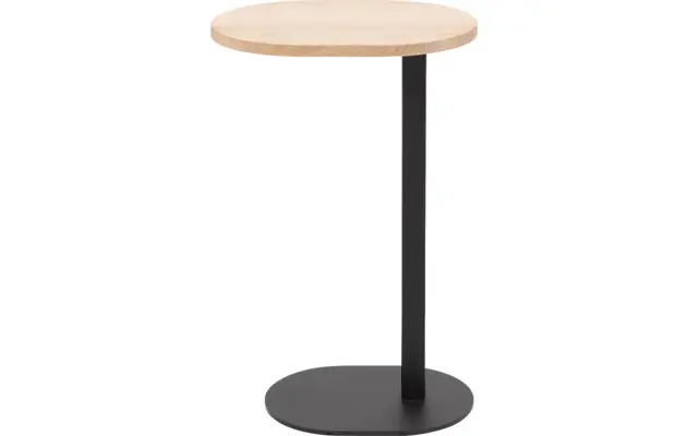 Goossens nachtkastje oval onbewerkt eiken - 8202355-02