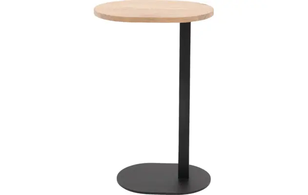 Goossens nachtkastje oval wit eiken - 8202356-02