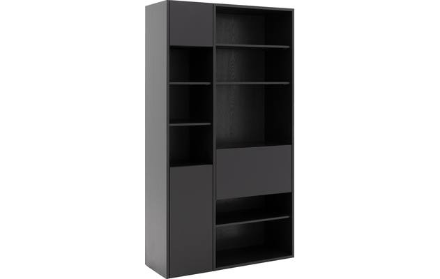 Goossens excellent wandmeubel ninth zwart eiken - 8202384-01