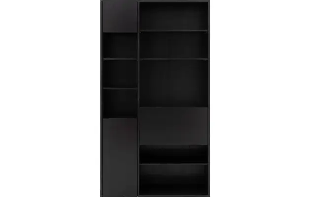 Goossens excellent wandmeubel ninth zwart eiken - 8202384-02