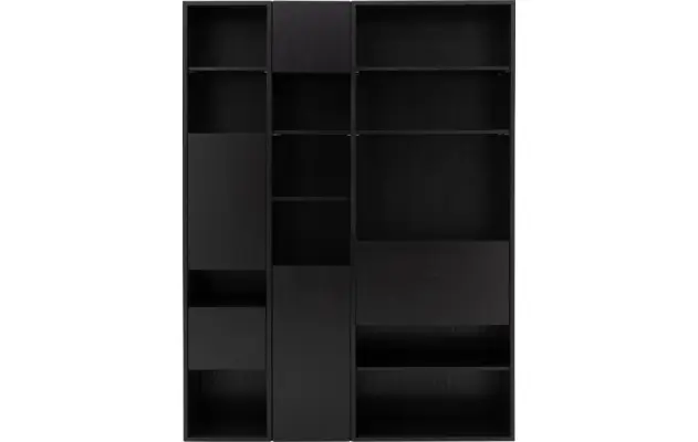 Goossens excellent wandmeubel ninth zwart eiken - 8202385-01