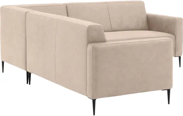 Goossens hoekbank key west beige micro leer - 8202397-403-03