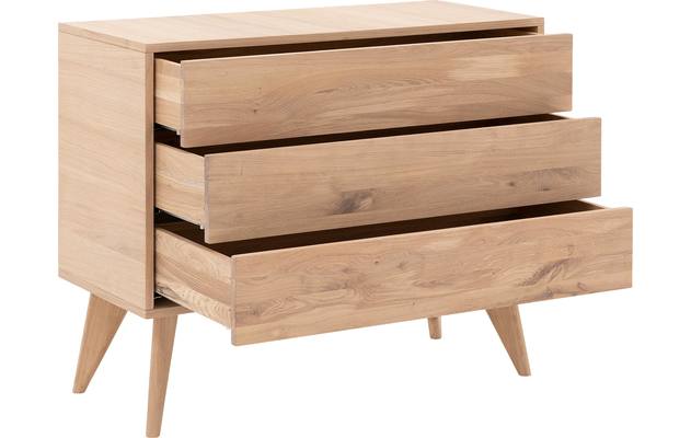 Goossens ladekast cosima wit eiken - 8202450-3