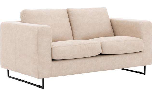 Goossens excellent zitbank jovani beige micro leer - 8202547-2