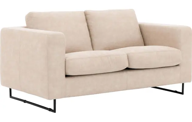 Goossens excellent zitbank jovani beige micro leer - 8202547-2