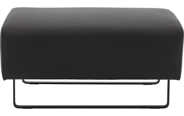 Goossens hocker montreal zwart leer - 8202550-1