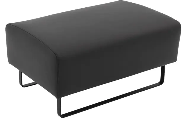 Goossens hocker montreal zwart leer - 8202550-3