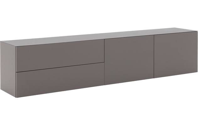 Goossens excellent dressoir monza zijdeglans grijs mdf - 8202571-02