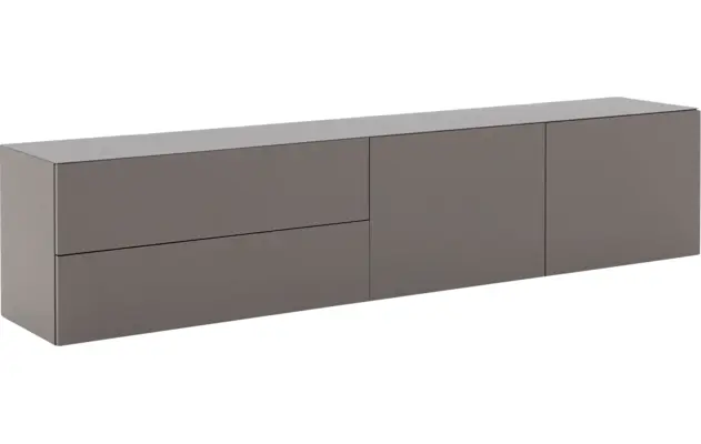 Goossens excellent dressoir monza zijdeglans grijs mdf - 8202571-02