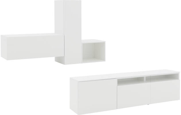 Goossens excellent wandmeubel monza ecowood wit mdf - 8202573-02