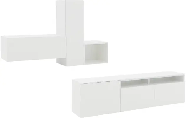 Goossens excellent wandmeubel monza ecowood wit mdf - 8202573-02