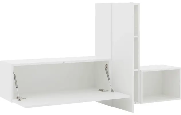 Goossens excellent wandmeubel monza ecowood wit mdf - 8202573-11