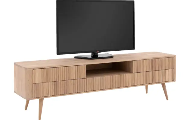 Goossens tv meubel seppe wit eiken - 8202881-04