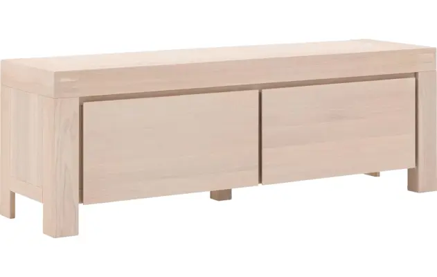 Goossens tv meubel clear wit eiken - 8202921-02