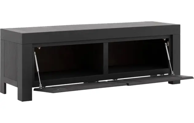 Goossens tv meubel clear zwart eiken - 8203017-05