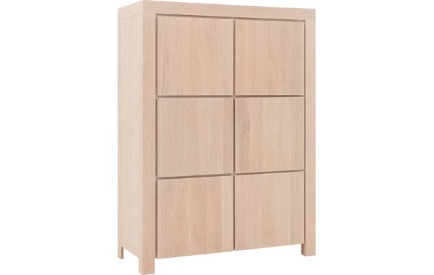 Goossens opbergkast clear wit eiken - 8203022-02