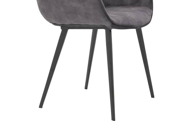 Goossens basic eetkamerstoel ebi grijs stof - 8203175-05