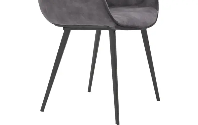 Goossens basic eetkamerstoel ebi grijs stof - 8203175-05